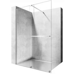 Rea Cortis zuhanykabin fal walk-in 120 cm króm fényes/átlátszó üveg REA-K7211