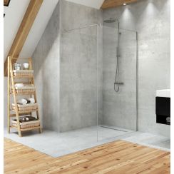 New Trendy Velio zuhanyfal 120 cm króm fényes/átlátszó üveg D-0137B