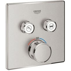 Grohe Grohtherm SmartControl kád és zuhany csaptelep süllyesztett igen SuperSteel 29124DC0