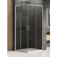 New Trendy Prime zuhanykabin 120x80 cm négyszögletes króm fényes/átlátszó üveg D-0294A/D-0303A