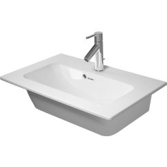 Duravit ME by Starck mosdótál 63x40 cm négyszögletes beépíthető fehér 23426300001