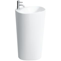 Laufen Palomba mosdótál 52.5x43.5 cm ovális térben álló fehér H8118044001041