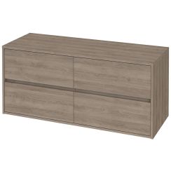 Cersanit Crea szekrény 119.4x44.7x53 cm Függesztett, mosdó alatti tölgy S931-004