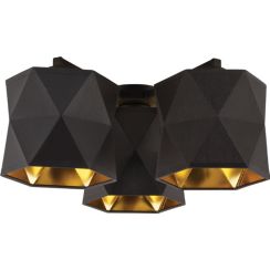 TK Lighting Siro mennyezeti lámpa 3x15 W fekete 1042