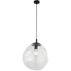TK Lighting Sol függőlámpa 1x15 W fekete-átlátszó 4262