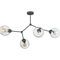 TK Lighting Fairy mennyezeti lámpa 4x15 W fekete 2730