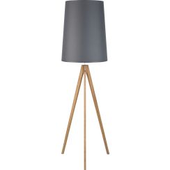TK Lighting Walz állólámpa 1x15 W szürke-fa 5046