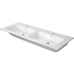 Duravit ME by Starck mosdótál 130x49 cm négyszögletes klasszikus-beépíthető-dupla fehér 23361300001