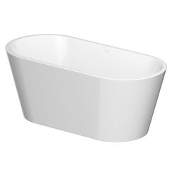 Cersanit Crea térben álló kád 160x75 cm ovális fehér S301-300