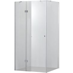 Hagser Gisa zuhanykabin 100x90 cm négyszögletes króm fényes/átlátszó üveg HGR40000020