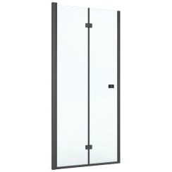 Roca Capital zuhanyajtók 90 cm összecsukható fekete matt/átlátszó üveg AM4509016M