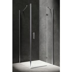 Omnires Manhattan zuhanykabin 100x90 cm négyszögletes króm fényes/átlátszó üveg MH9010CRTR