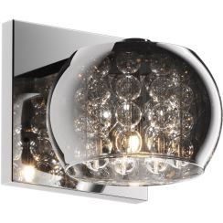 Zuma Line Crystal oldalfali lámpa 1x42 W króm-füst színű -kristály W0076-01A-B5FZ
