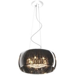 Zuma Line Crystal függőlámpa 6x42 W króm-füst színű -kristály P0076-06X-F4FZ