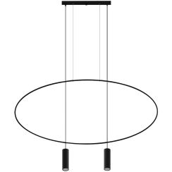 Thoro Lighting Holar függőlámpa 2x40 W fekete TH.017CZ
