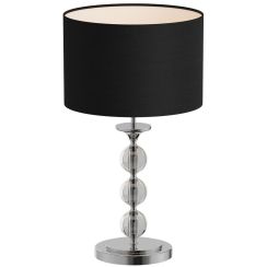 Zuma Line Rea lampa stołowa 1x60 W czarna-chrom RLT93163-1B