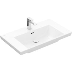 Villeroy & Boch Subway 3.0 mosdótál 80x47 cm négyszögletes klasszikus-beépíthető fehér 4A708001