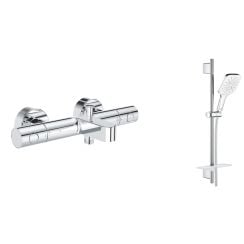 Készlet kád és zuhany csaptelep Grohe Grohtherm 800 Cosmopolitan 34766000, zuhany készlet Grohe Vitalio SmartActive 26596000