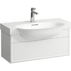 Laufen The New Classic szekrény 77.6x31.6x34.4 cm mosdókagyló alá akasztható fehér H4060410856311