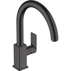 Hansgrohe Vernis Shape konyhai csaptelep álló fekete 71871670