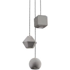 Nowodvorski Lighting Geometric függőlámpa 3x35 W szürke/hamvas 9695