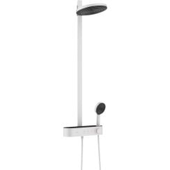 Hansgrohe Pulsify zuhany készlet fal termosztáttal trópusi zuhany opcióval fehér 24241700