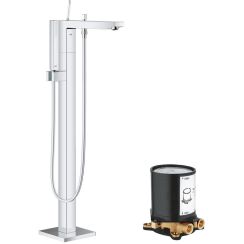 Készlet kád és zuhany csaptelep Grohe Eurocube 23667001, padlóra szerelhető elem Grohe (produkt bez serii) 45984001