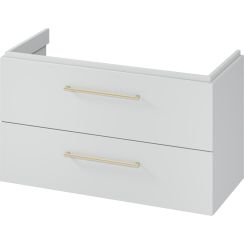 Cersanit Larga szekrény 99.4x44.4x57.2 cm Függesztett, mosdó alatti szürke S932-078