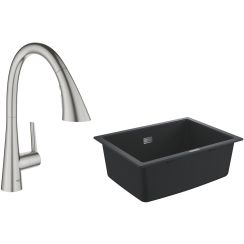 Készlet konyhai csaptelep Grohe Zedra 32294DC2, gránit mosogató Grohe K700 31655AP0