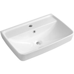 Aqualine Duru mosdótál 60x40 cm négyszögletes klasszikus-beépíthető fehér TU0351