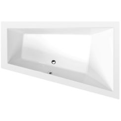 Polysan Triangl sarokkád 180x120 cm jobboldali fehér 20611