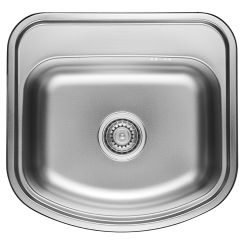 Kuchinox Jasper acél mosogató szifonnal 49x47 cm SKJ310T