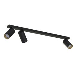 Nowodvorski Lighting Mono mennyezeti lámpa 3x10 W fekete-arany 7767