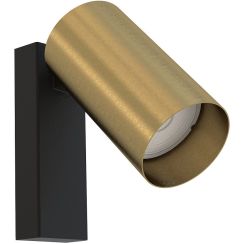 Nowodvorski Lighting Mono oldalfali lámpa 1x10 W fekete-sárgaréz 7780