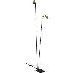 Nowodvorski Lighting Mono állólámpa 2x10 W fekete-sárgaréz 7712
