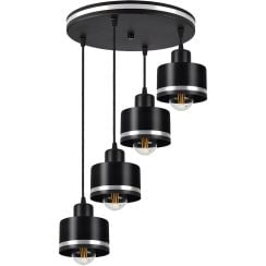 Candellux Wama függőlámpa 4x40 W fekete-króm 34-00491