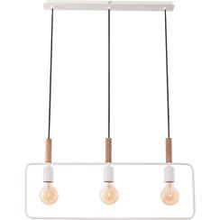 Candellux Frame függőlámpa 3x60 W fehér-fa 33-73532