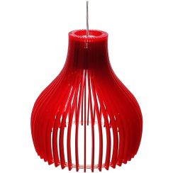 Candellux Buren függőlámpa 1x60 W piros 31-50253