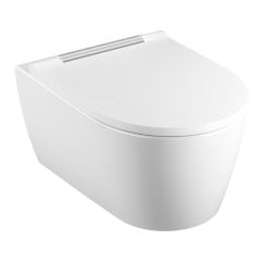 Geberit One wc csésze lassú záródású ülőkével függesztett perem nélkül mély öblítéssel fehér matt 500.202.JT.1