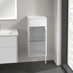 Villeroy & Boch Finero szekrény 40x35x86.6 cm oldalt függő fehér C53101DH