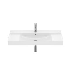 Roca Ona mosdótál 100x46 cm négyszögletes klasszikus fehér A32768A000