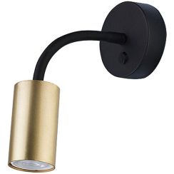 Nowodvorski Lighting Eye Flex oldalfali lámpa 1x10 W fekete-sárgaréz 9067