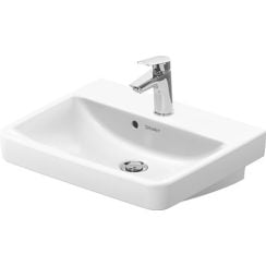 Duravit No. 1 mosdótál 50x40 cm négyszögletes beépíthető fehér 07435000002