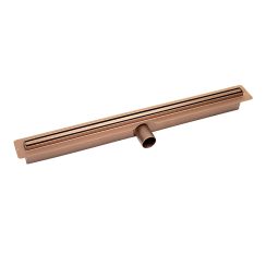 Laveo Slim lineáris lefolyó ráccsal 90 cm arany COS890D