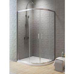 New Trendy New Varia zuhanykabin 120x85 cm félkör alakú króm fényes/átlátszó üveg K-0509