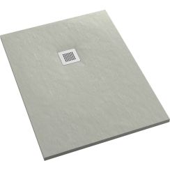 Schedpol Kalait Cement Stone téglalap zuhanytálca + előlap 140x90 cm cement 3.3119/CT/ST-M2