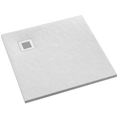 Schedpol Kalait White Stone négyzet alakú zuhanytálca 90x90 cm fehér 3.3101/B/ST-M2