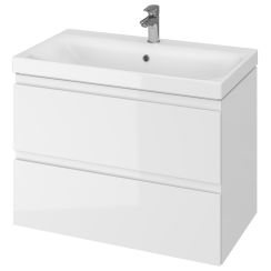 Készlet szekrény Cersanit Moduo S590-008-ECO, mosdótál Cersanit Moduo K116-013-ECO