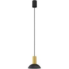 Nowodvorski Lighting Hermanos függőlámpa 1x10 W fekete-sárgaréz 8194