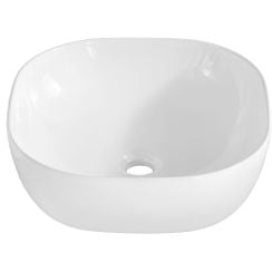 Comad Smile mosdótál 41x41 cm négyzet mosdótálak fehér UM-6252SMILE40DP